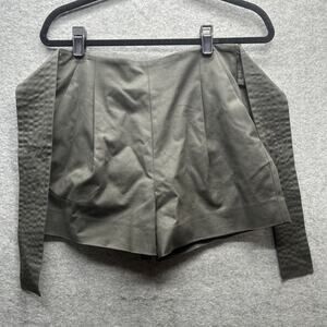NWT Marie Oliver Pixie Belted High Rise Shorts Tie Dark Olive Green Women's Sz 2